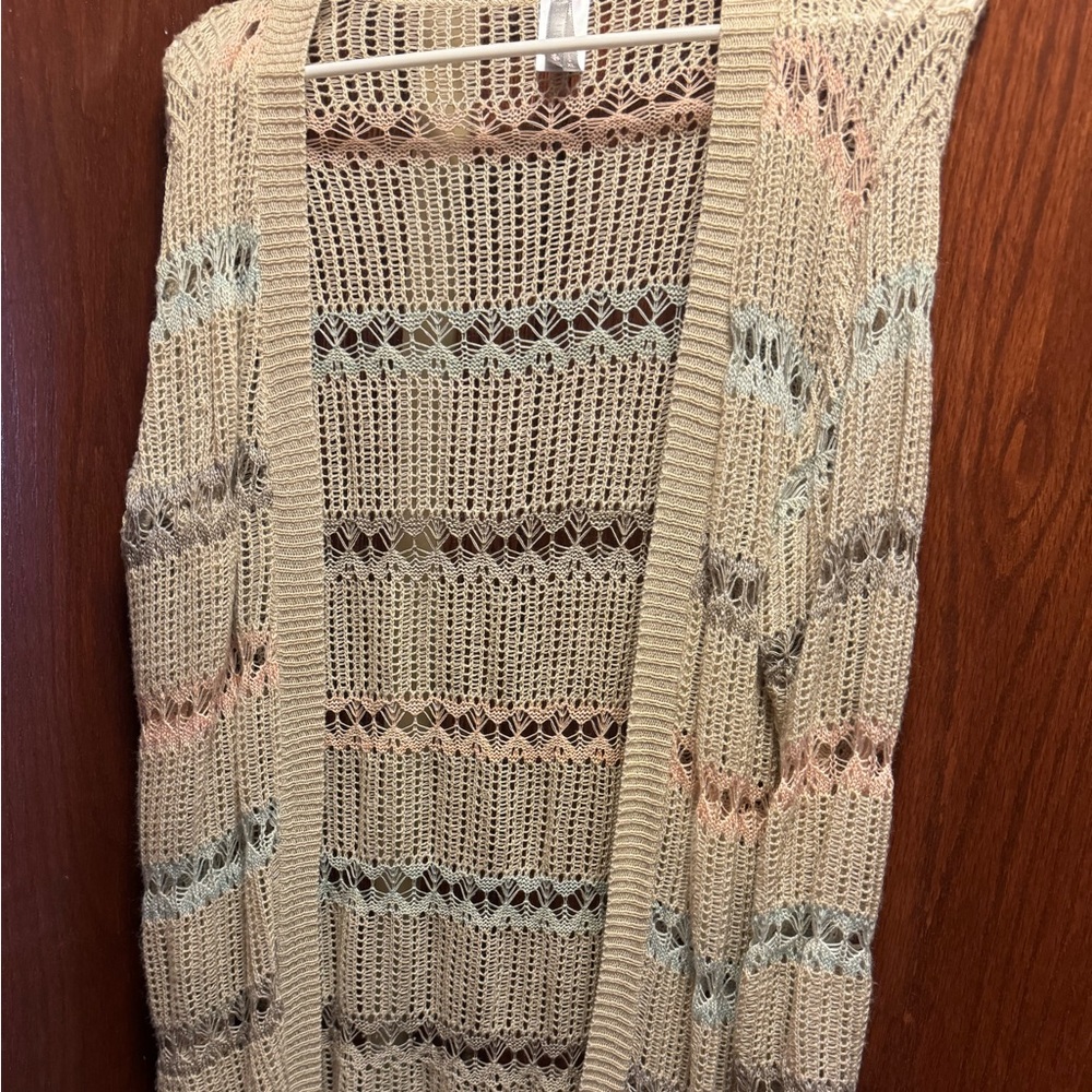 - - Vanity Long sleeve cardigan with long length XL in EUC